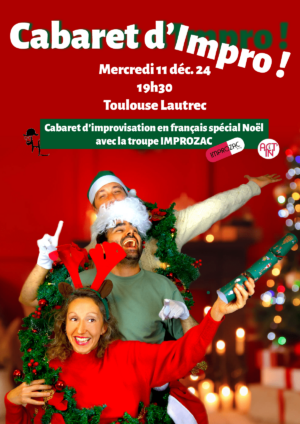 cabaret impro noel A4 poster